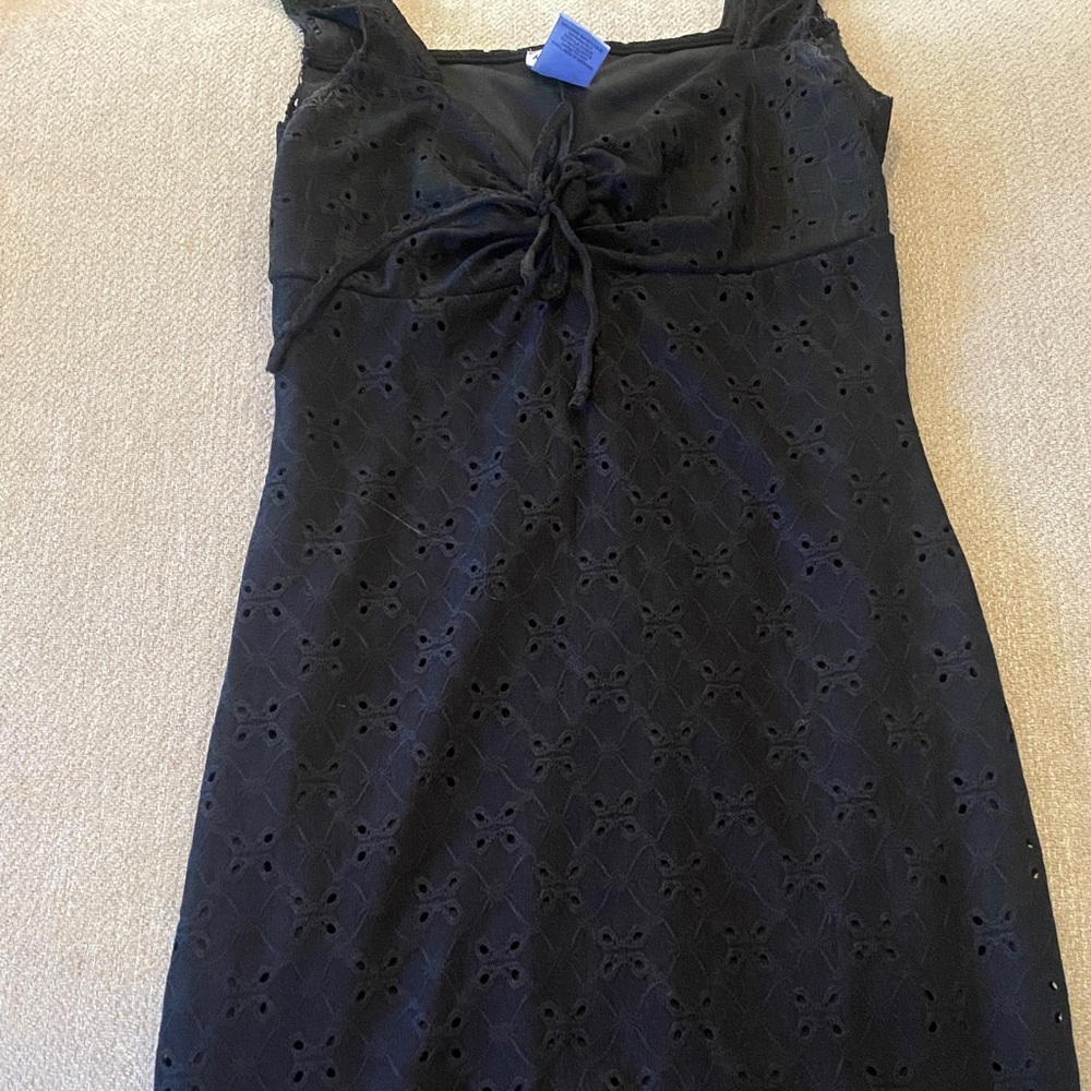 Black mini dress